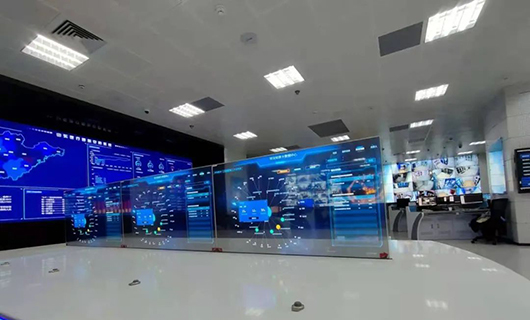 赛普科技OLED透明屏走进智慧金融，让未来触手可及